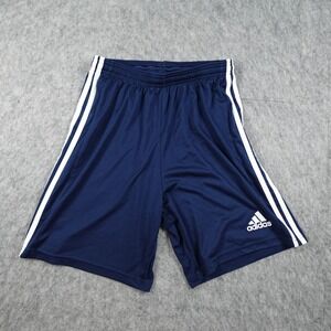 Adidas Shorts Men Medium Navy Blue Aeroready Squad 21 Striped Athletic Soccer
